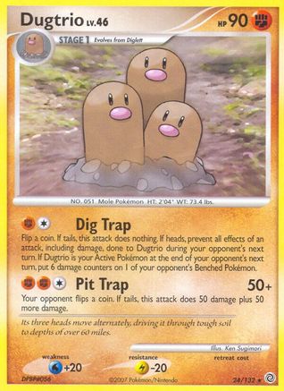 Dugtrio 024  Secret Wonders - Rare