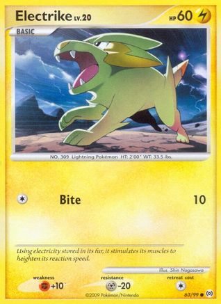 Electrike (63) 063  - Reverse Holofoil Arceus - Common