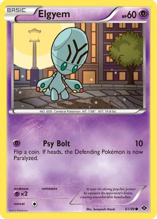 Elgyem 061  - Reverse Holofoil Next Destinies - Common