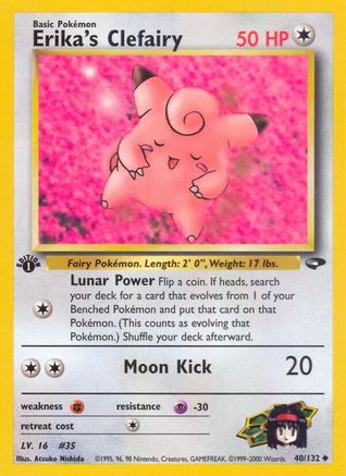 Erika's Clefairy 040/132 Gym Challenge - Uncommon