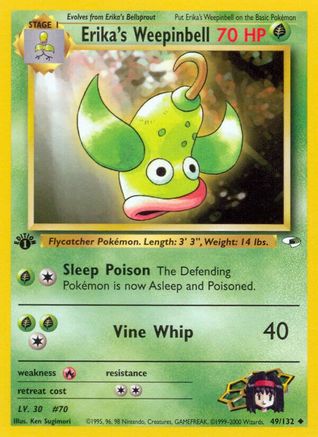 Erika's Weepinbell (49) 049/132  - Unlimited Gym Heroes - Uncommon