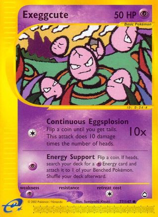 Exeggcute (77) 077  Aquapolis - Common
