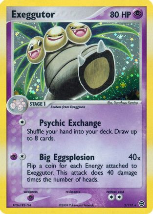 Exeggutor 005  - Reverse Holofoil FireRed & LeafGreen - Holo Rare