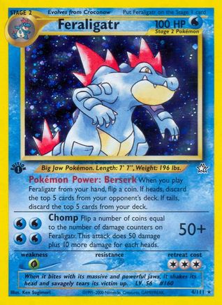 Feraligatr (4) 004/111 Neo Genesis - Holo Rare