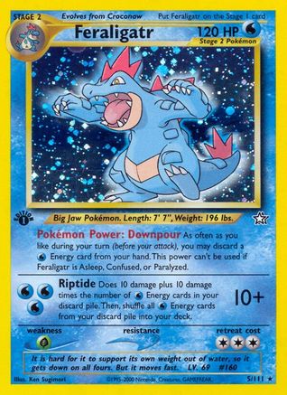 Feraligatr (5) 005/111 Neo Genesis - Holo Rare