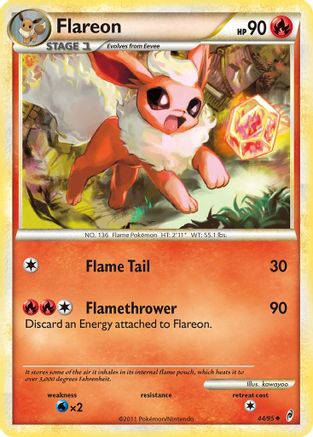 Flareon 044/95  - Reverse Holofoil Call of Legends - Uncommon