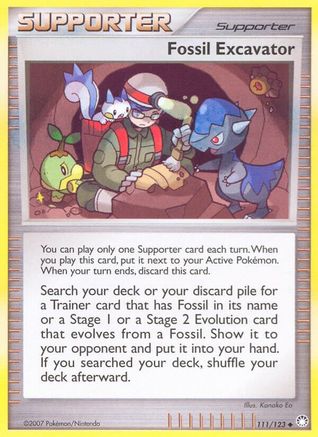 Fossil Excavator 111/123  Mysterious Treasures - Uncommon