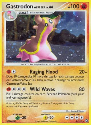 Gastrodon West Sea/132  - Reverse Holofoil Secret Wonders - Holo Rare