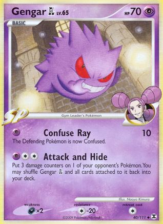 Gengar GL 040/111  - Reverse Holofoil Rising Rivals - Uncommon