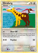 Girafarig 064/123  - Reverse Holofoil HeartGold SoulSilver - Common