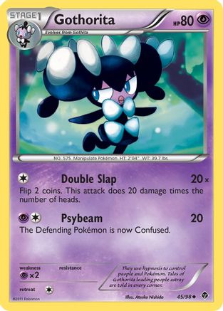 Gothorita (45) 045  - Reverse Holofoil Emerging Powers - Uncommon