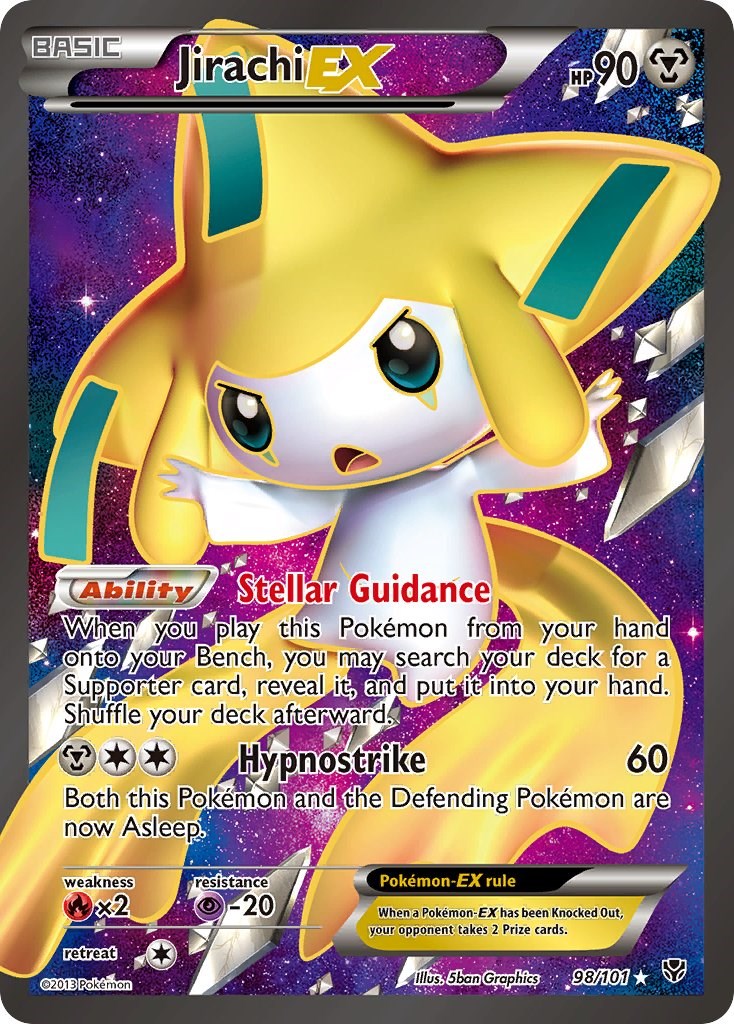 Jirachi EX (98 Full Art) [PLB - 98/101]