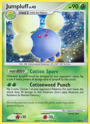 Jumpluff 011  - Holofoil Secret Wonders - Holo Rare