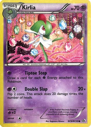 Kirlia RC9/RC25  - Holofoil Legendary Treasures Radiant Collection - Common