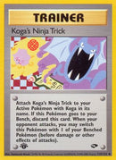 Koga's Ninja Trick 115/132  - 1st Edition Gym Challenge - Uncommon