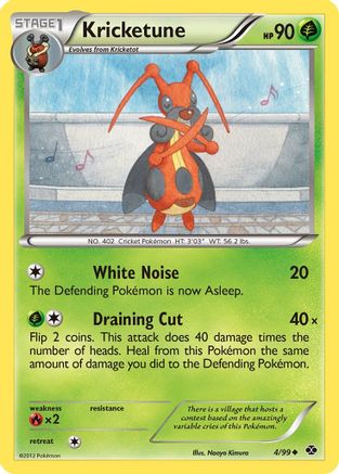 Kricketune 004  - Reverse Holofoil Next Destinies - Uncommon