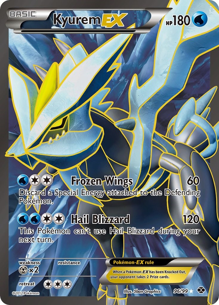 Kyurem EX (96 Full Art) [NXD - 96/99]