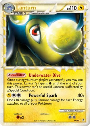 Lanturn (Prime) 086  - Holofoil Unleashed - Ultra Rare