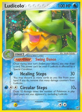 Ludicolo 010/107  - Holofoil Deoxys - Holo Rare