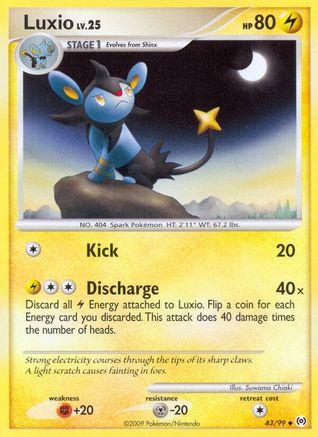 Luxio 043/99  - Reverse Holofoil Arceus - Uncommon