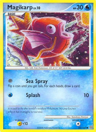 Magikarp 065/100  - Reverse Holofoil Stormfront - Common