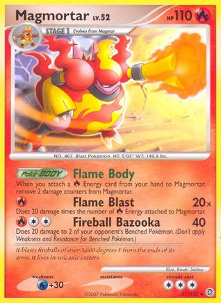 Magmortar/132  - Reverse Holofoil Secret Wonders - Rare