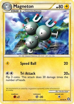 Magneton 043  - Reverse Holofoil Triumphant - Uncommon