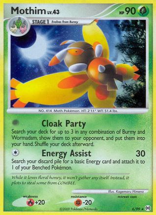 Mothim 006  - Holofoil Arceus - Holo Rare