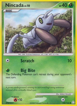 Nincada/146  - Reverse Holofoil Legends Awakened - Common