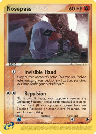 Nosepass 018  Ruby and Sapphire - Rare