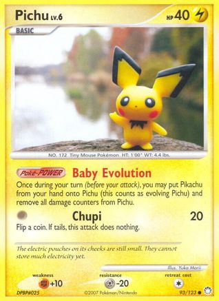 Pichu 093/123  Mysterious Treasures - Common