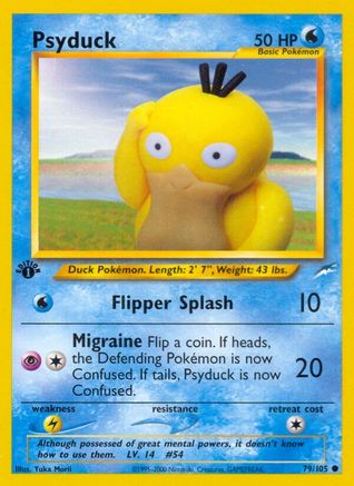 Psyduck 079/105  - 1st Edition Neo Destiny - Common