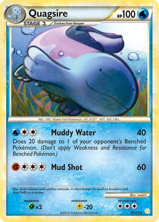 Quagsire 009  - Reverse Holofoil HeartGold SoulSilver - Holo Rare