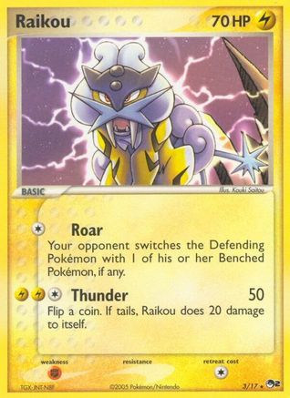 Raikou 003/017  POP Series 2 - Rare