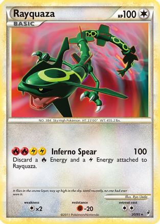 Rayquaza 020  - Holofoil Call of Legends - Holo Rare
