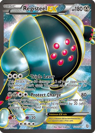 Registeel EX (122 Full Art) 122  - Holofoil Dragons Exalted - Ultra Rare