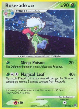 Roserade 017  - Holofoil Secret Wonders - Holo Rare
