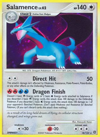 Salamence 018  - Holofoil Secret Wonders - Holo Rare