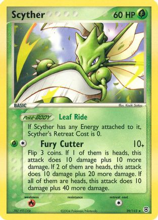 Scyther/112  - Reverse Holofoil FireRed & LeafGreen - Rare