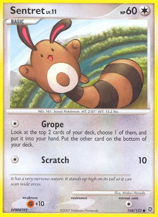 Sentret 104/132  - Reverse Holofoil Secret Wonders - Common