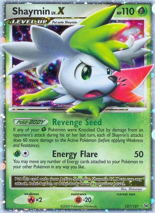 Shaymin Lv.X (Sky Forme) 127  - Holofoil Platinum - Ultra Rare