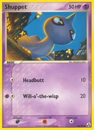 Shuppet 063/92  - Reverse Holofoil Legend Maker - Common