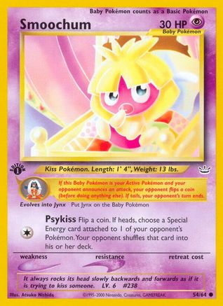 Smoochum 054/64  - 1st Edition Neo Revelation - Common
