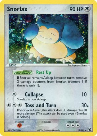 Snorlax  - Holofoil FireRed & LeafGreen - Holo Rare