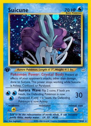 Suicune (14)/64  - Unlimited Holofoil Neo Revelation - Holo Rare