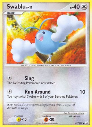 Swablu 097/127  - Reverse Holofoil Platinum - Common
