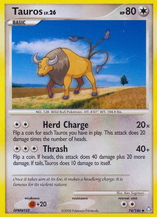Tauros 074  Legends Awakened - Uncommon