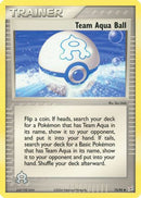 Team Aqua Ball 075  - Reverse Holofoil Team Magma vs Team Aqua - Uncommon