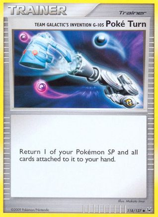 Team Galactic's Invention G-105 Poke Turn 118/127  - Reverse Holofoil Platinum - Uncommon