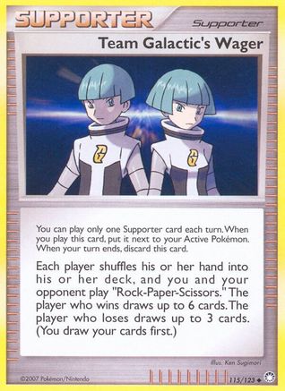 Team Galactic's Wager 115/123  Mysterious Treasures - Uncommon